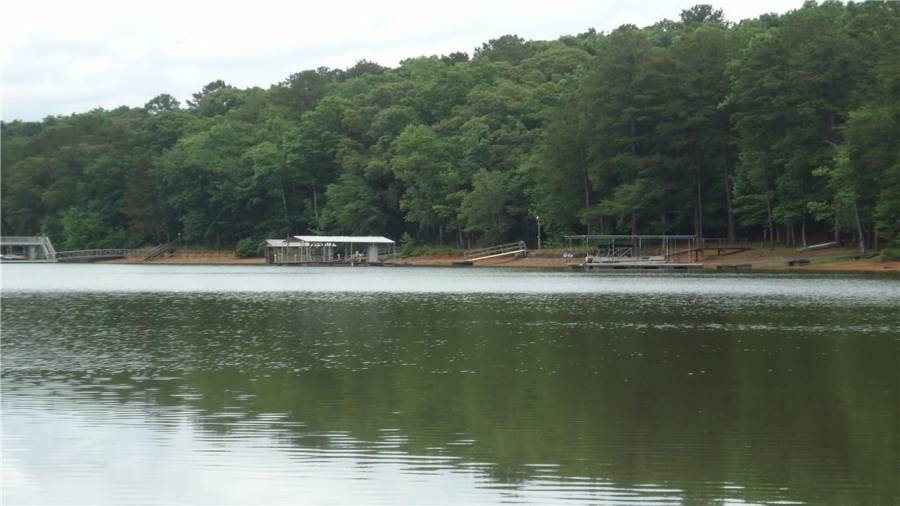 Dock view of opposite side of the lake