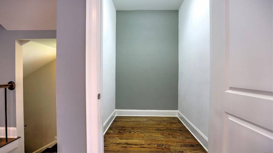 Kitchen pantry, space for future elevator