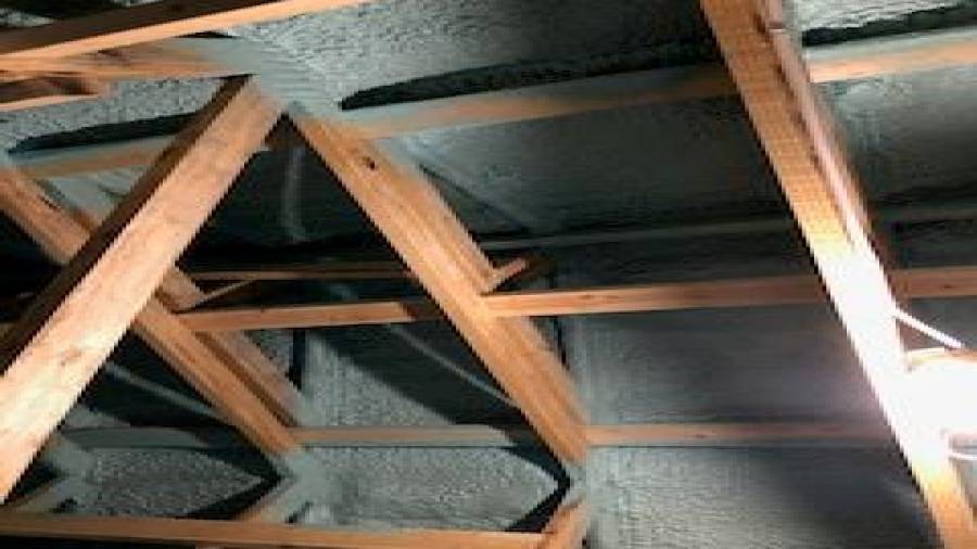 Spray foam insulation