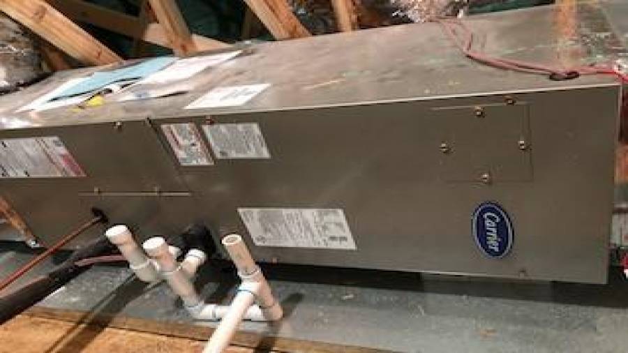 Carrier HVAC system in attic installed spring 2019