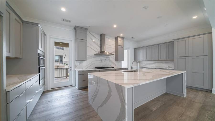 Goes right outside to your covered deck