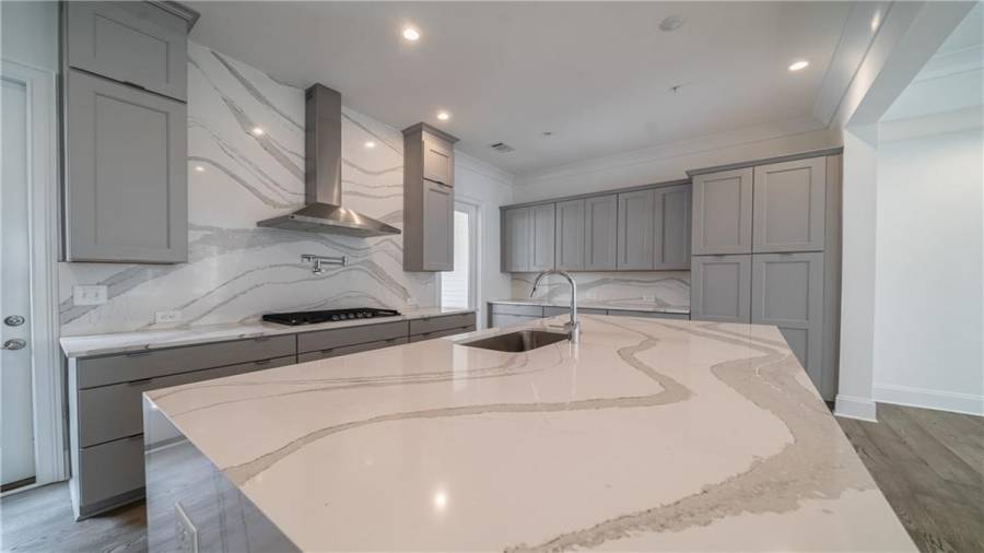 Spacious counter space