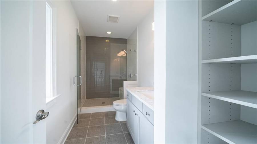 Bathroom and storage!