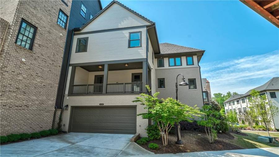 Garage and covered porch