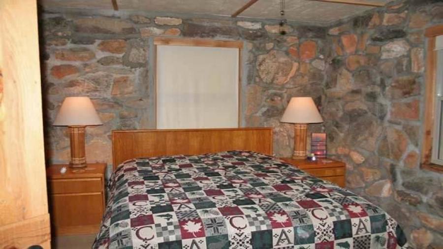 One of the two main level bedrooms