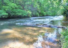 The beautiful Etowah River through the property
