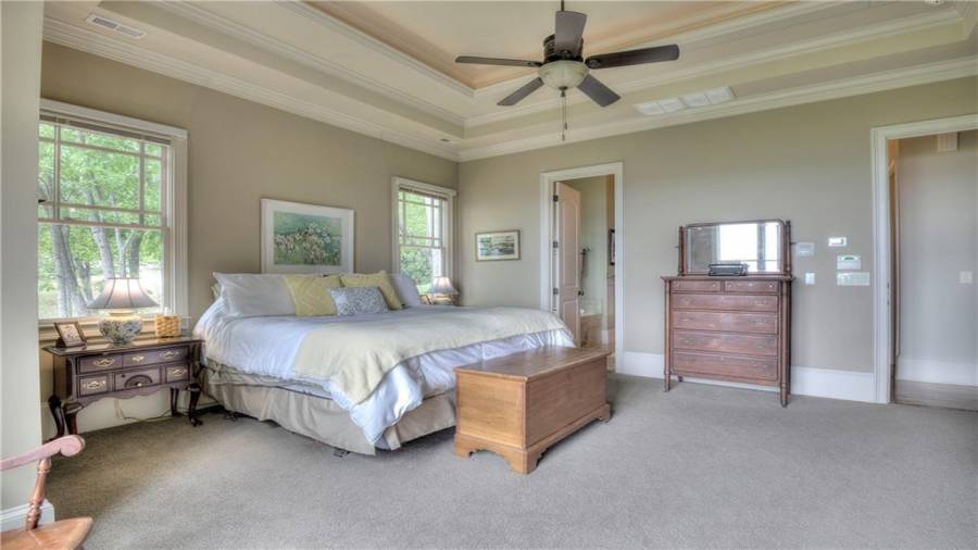 Spacious Master with room for a sitting area.