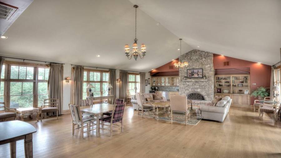 Beautiful Clubhouse overlooking pool, with room for neighborhood gatherings and special events