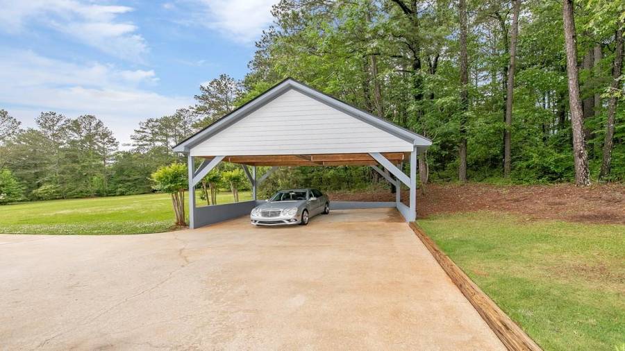 Carport in addition to the two car garage!