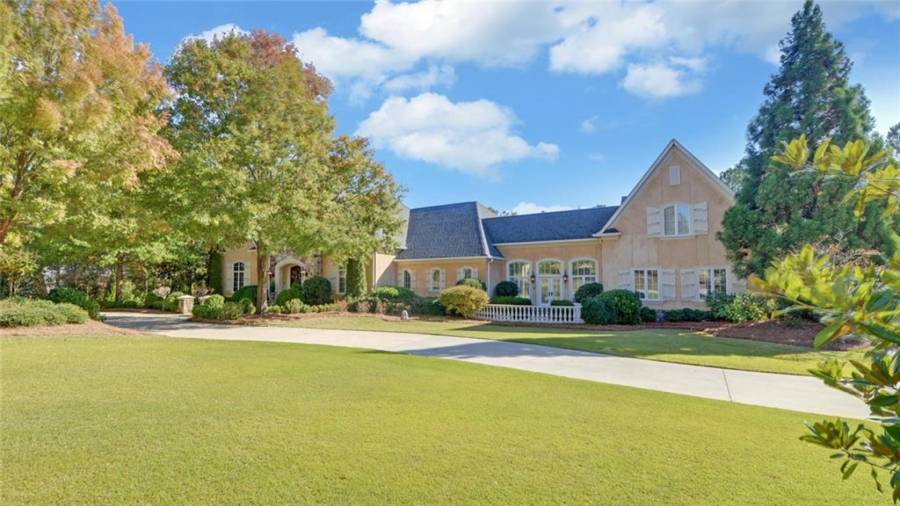 A circular drive welcomes you to this grand estate.