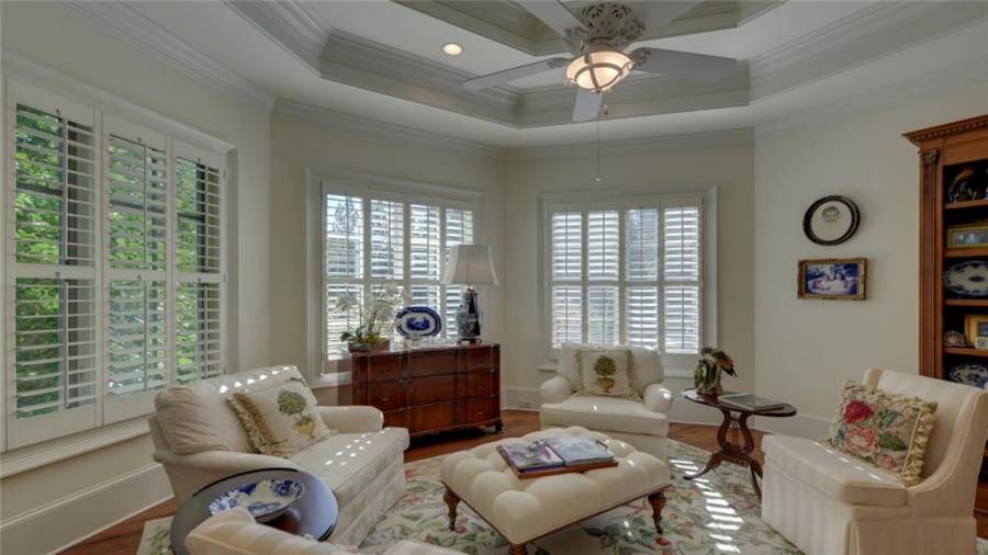 Lots of natural light in the Master suite sitting area.