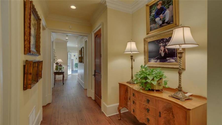 Hallway off the living room area.