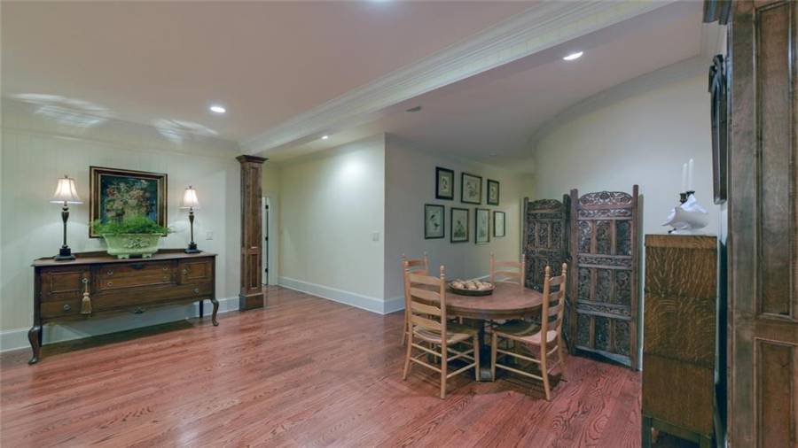 Additional open space in the terrace level.