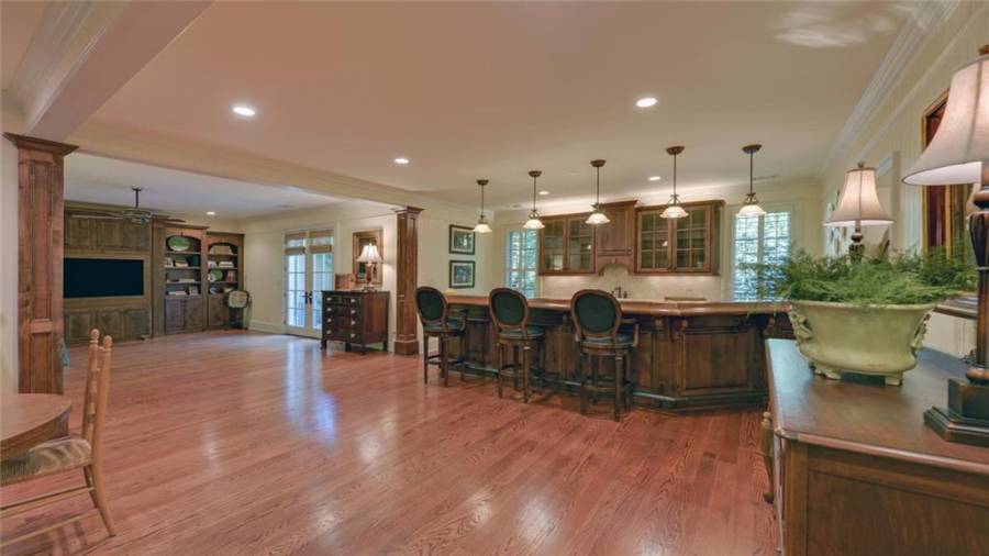 Plenty of space for a billiard / game area.