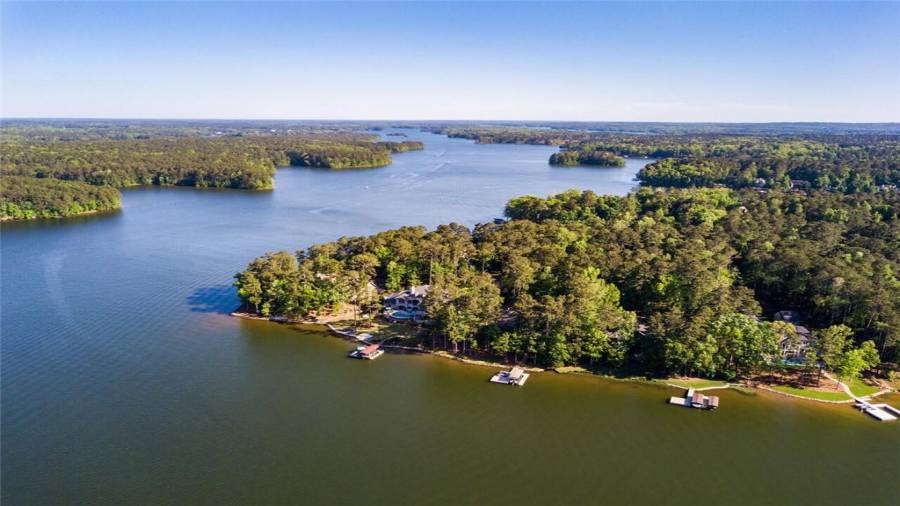 A quick boat ride away from The Ritz-Carlton, Reynolds at Lake Oconee.