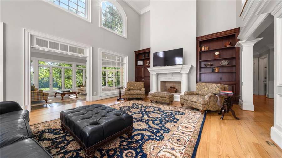And right off the family/great room is the sunporch!  Look at all the windows...so much natural light!