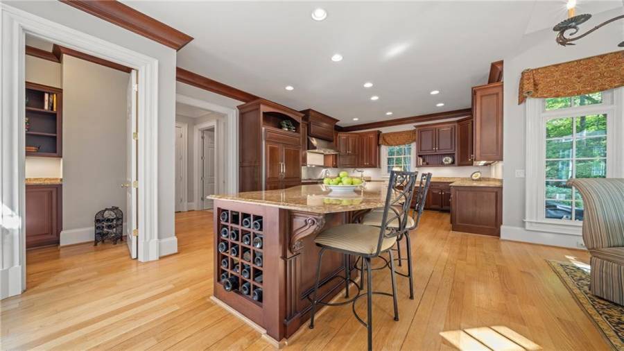Every kitchen needs a large walk-in pantry...so here it is on the left side of the island!