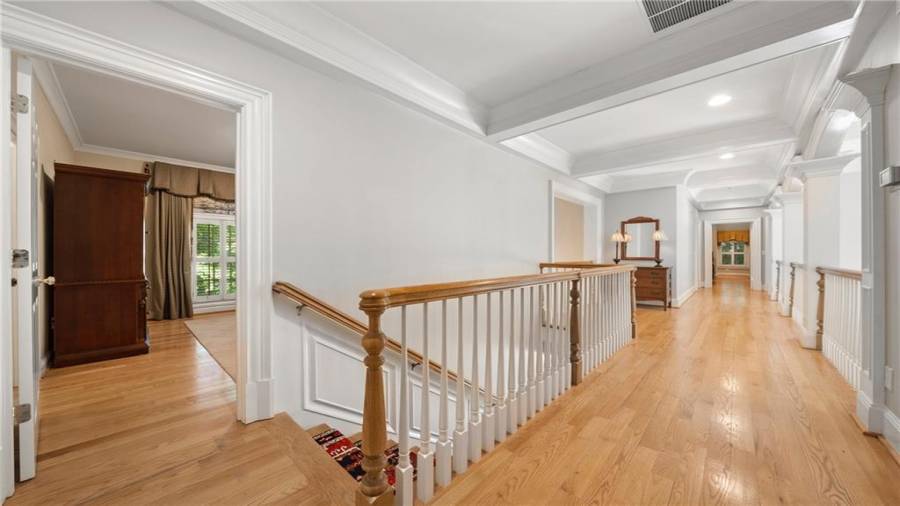 We are now on the upper level with 3 bedroom suites - all with large closets.  Plus....an in-home office!!