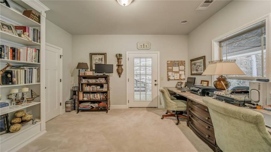 Secondary bedroom used as home office