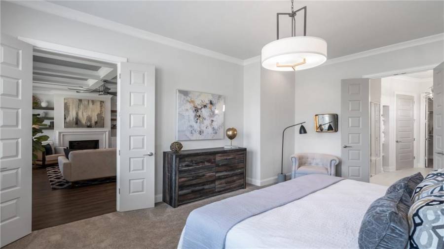 Double Doors Lead you in to this Master Oasis......