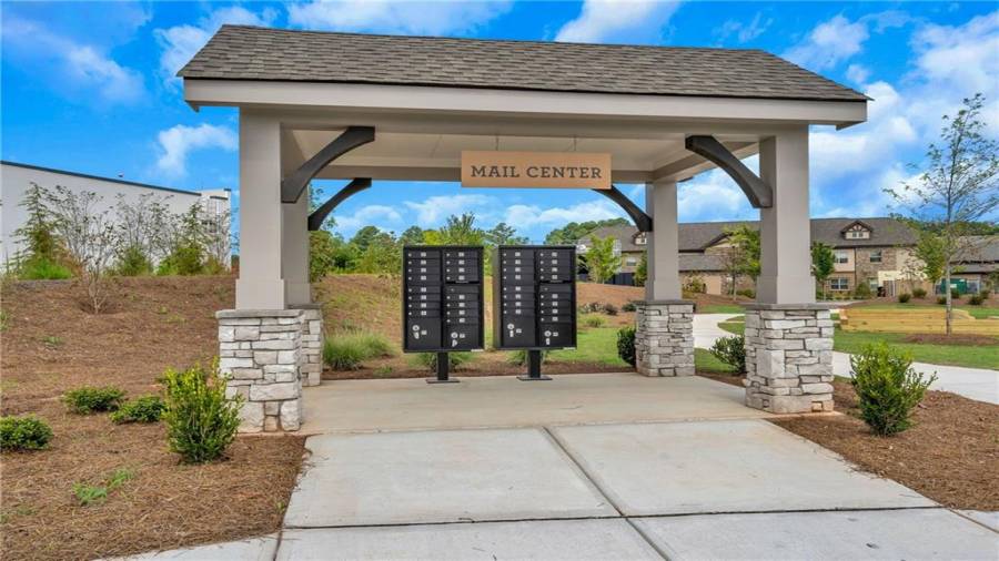 Pick up your Mail in the Mail Kiosk.  All Packages will come directly to your door!