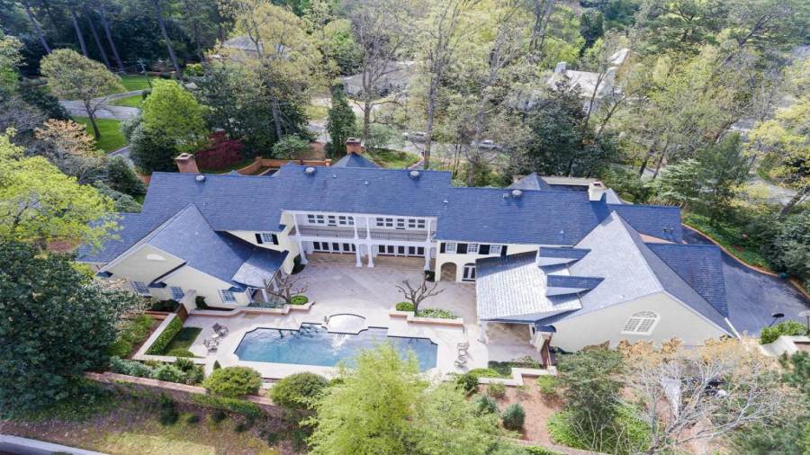 Back of Home Overhead Shot - Virtually Edited to Dove White