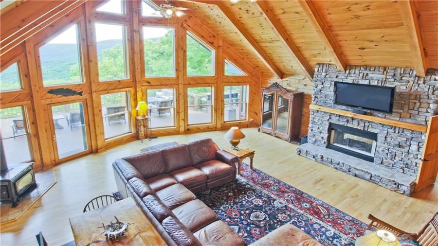 View of the Great Room from the loft.