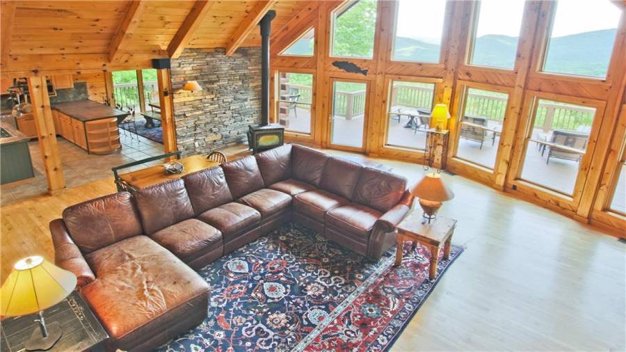 View of the Great Room from the loft.