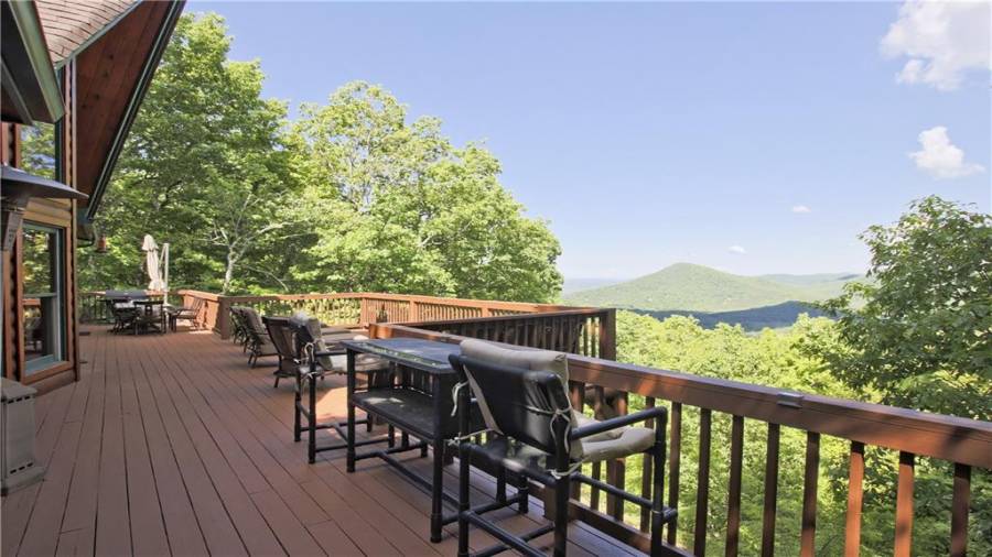 Welcome to your outdoor living area. This expansive deck has plenty of room for friends and family to take in the views.