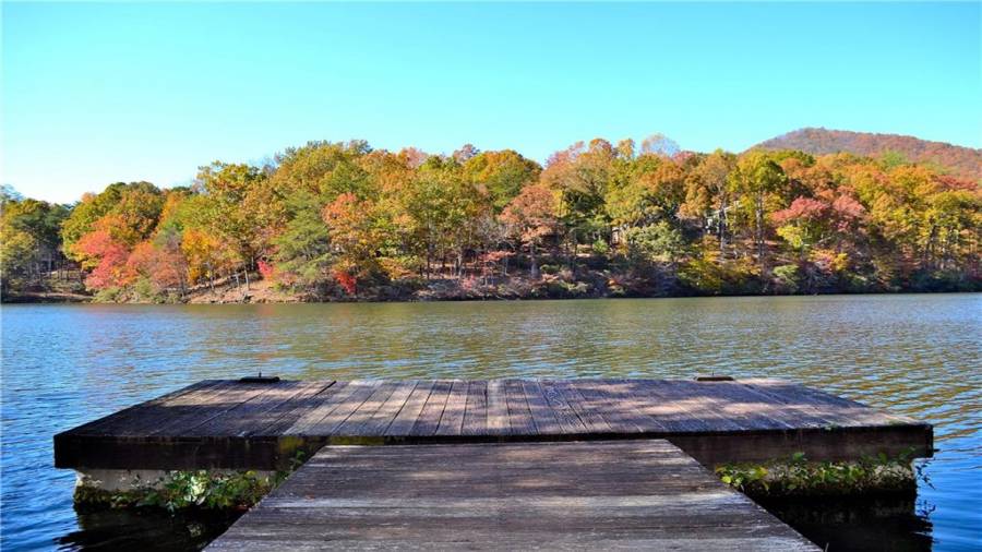 One of several fishing docks on Lake Tamarack in Bent Tree.