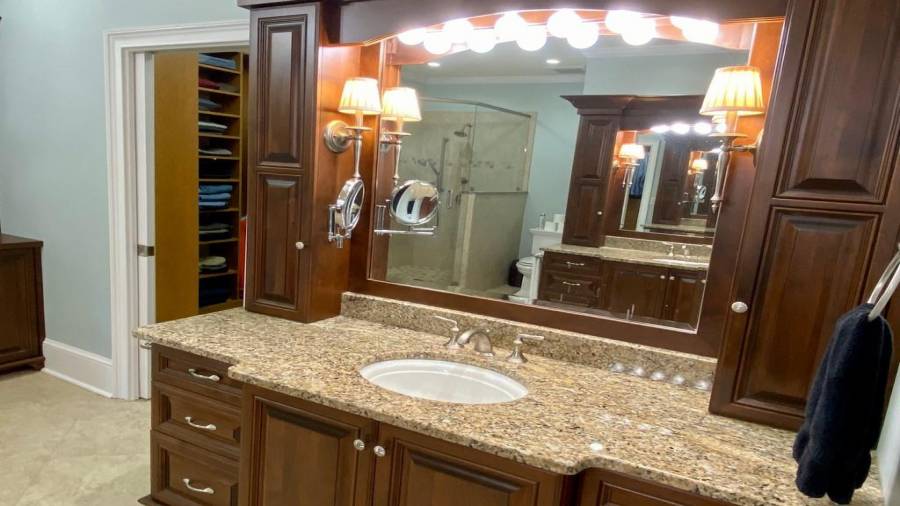 The right side Vanity