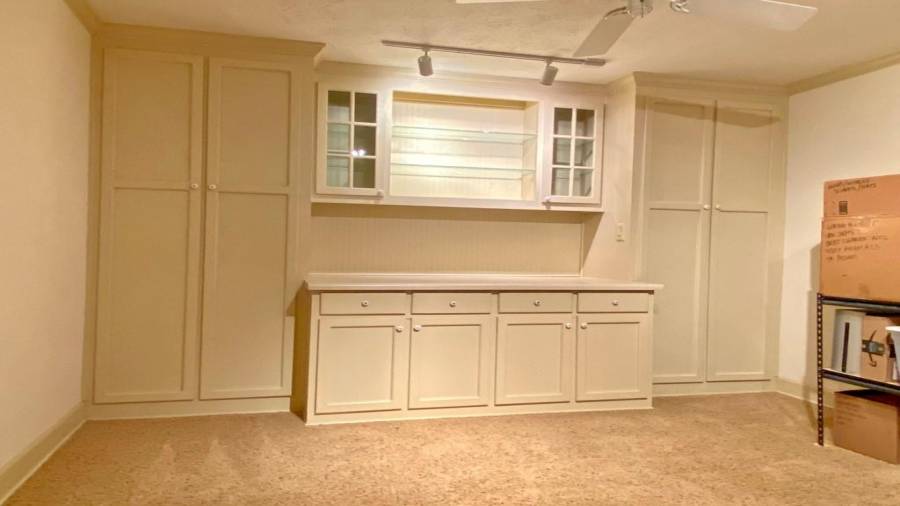 The Craft Activity Area  with plenty of built in storage