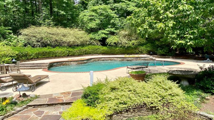 The Ionized Chlorine Free Pool with waterfall- come spend your days here lounging by the the pool