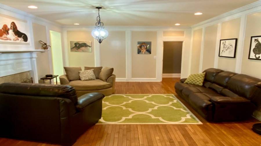 This is a great place for a Fireside Chat.... note the Hardwood Floors throughout most of this main level?