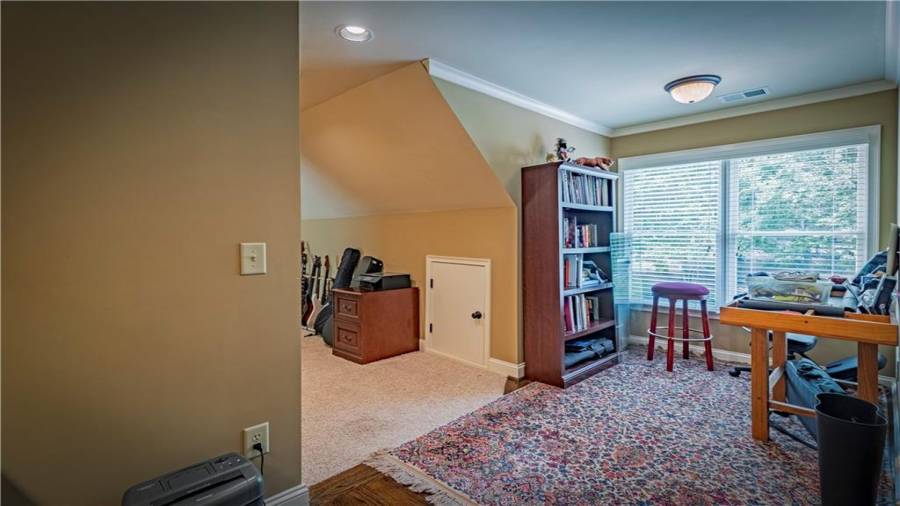 Bonus Room currently used as a music room but would make for a great in-law suite, playroom, or media room.