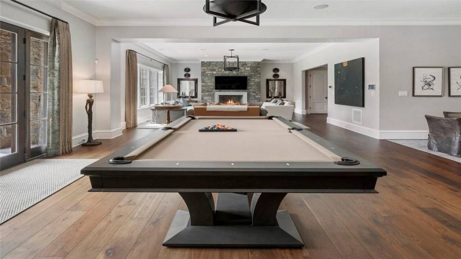 Billiards on the terrace level.