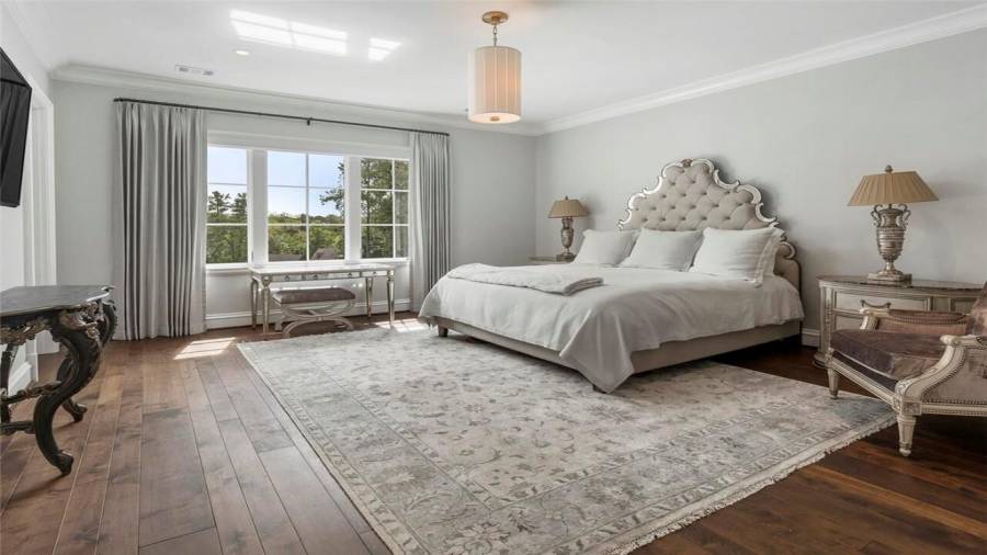 Spacious guest suite with stunning views.