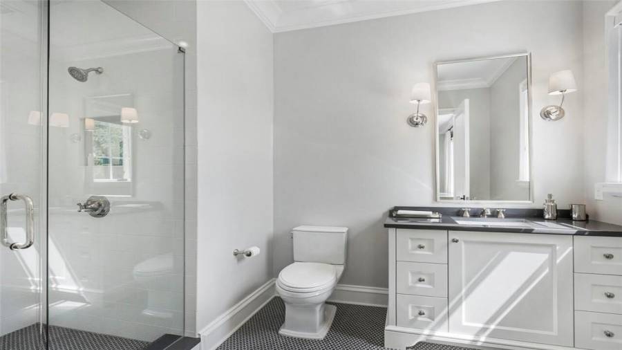 Guest bath with walk-in shower.