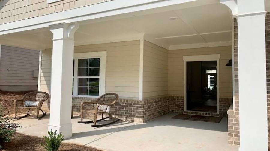 Rocking chair front porch. Enjoy your morning coffee out here!