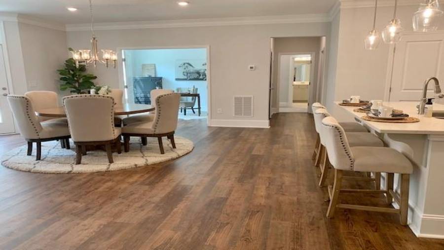 Representation Photo of a Decorated Promenade III plan.  Plenty of space for all of your favorite pieces! Spacious Open Living Area, Great for family gatherings.