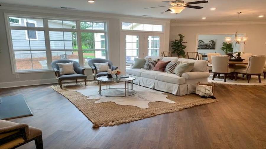 Representation Photo of a Decorated Promenade III plan.  Plenty of space for all of your favorite pieces! Spacious Open Living Area, Great for family gatherings.