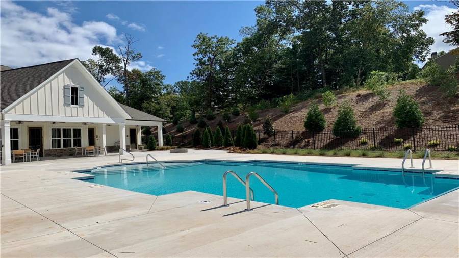 Lounging Pool and Bocce Ball Court Complete the Beautiful Amenities of Courtyards at Camden.