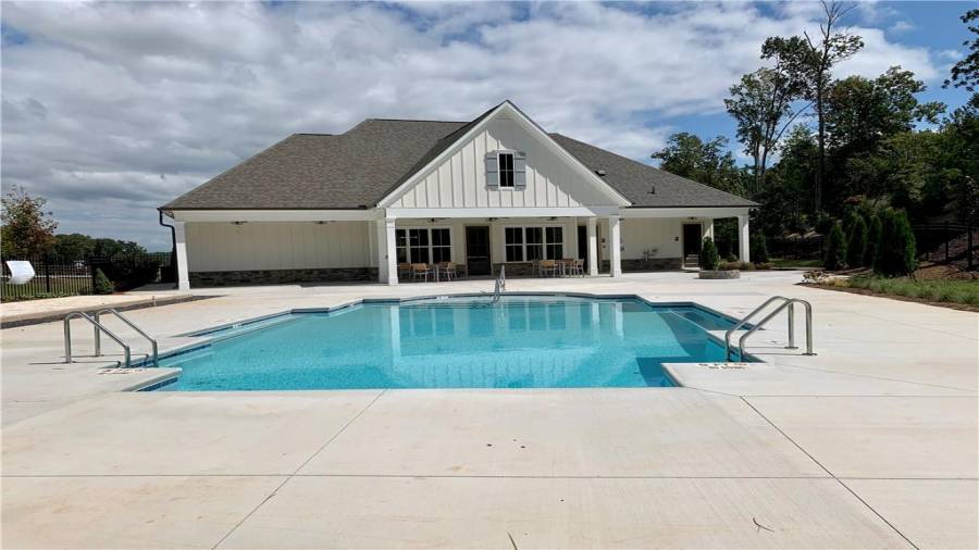 Lounging Pool and Bocce Ball Court Complete the Beautiful Amenities of Courtyards at Camden.