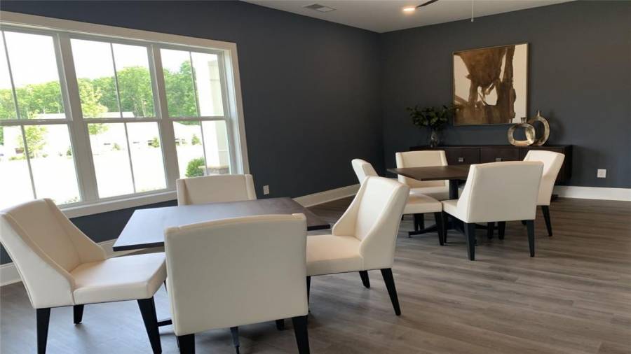 Clubhouse offers a card room, craft room in addition to the beautiful gathering space in the Courtyards at Camden clubhouse.