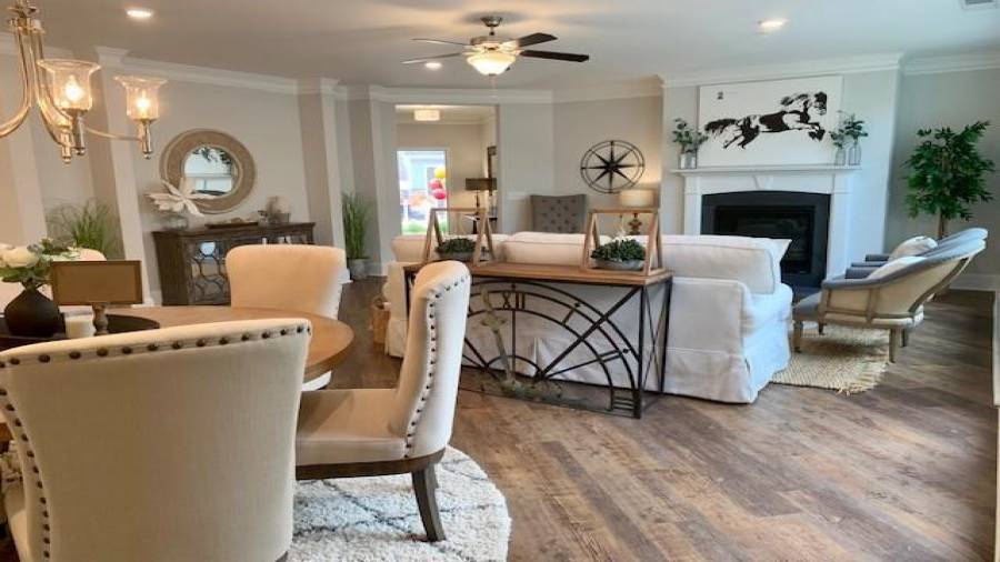 Representation Photo of a Decorated Promenade III plan.  Plenty of space for all of your favorite pieces! Spacious Open Living Area, Great for family gatherings.