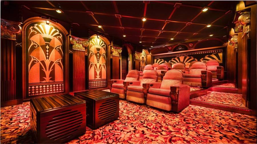 Theatre built by SONY, best sound you will ever hear. With over 1000 noise deflectors you will receive the perfect sound while watching movies in this custom theatre.