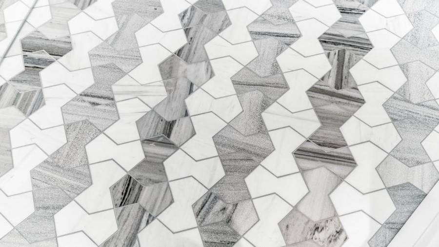 Hand Cut Natural Stone Floors in Primary Ensuite.