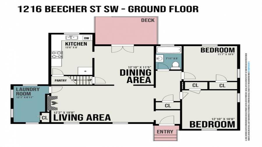 Includes an unfinished basement for extra storage.