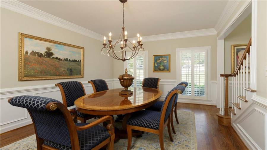 Enjoy special meals and celebrations in the formal dining room.