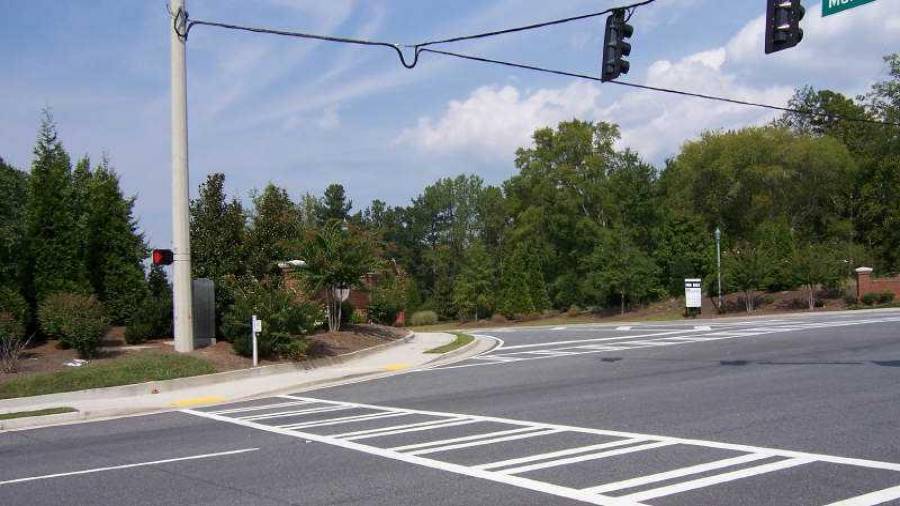 3053 & 3069 Gravel Springs Rd site includes all utilities plus curb cuts on Cedar Glade Lane & Gravel Springs Rd / SR 324 - Intersection of SR 324 / Gravel Spring Rd, Mall of Ga Blvd, & Cedar Glade Ln